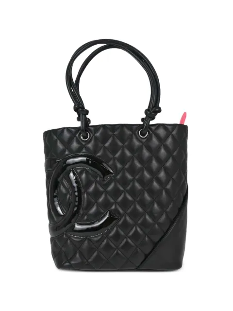 CHANEL Pre-Owned 2008-2009 Cambon Ligne leather tote bag