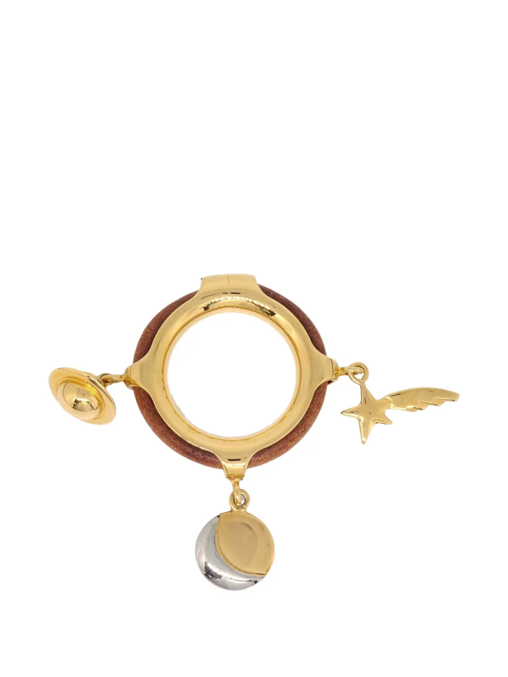 Hermès Pre-Owned celestial charm scarf ring - Gold