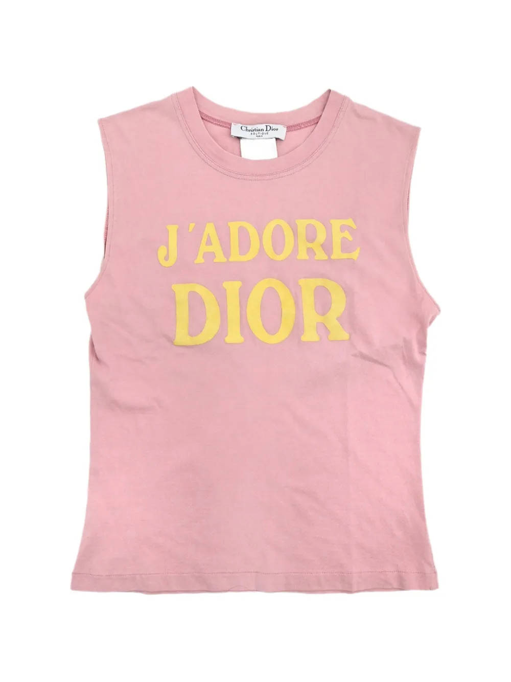 Christian Dior Pre-Owned 2002 logo-print tank top - Rosa