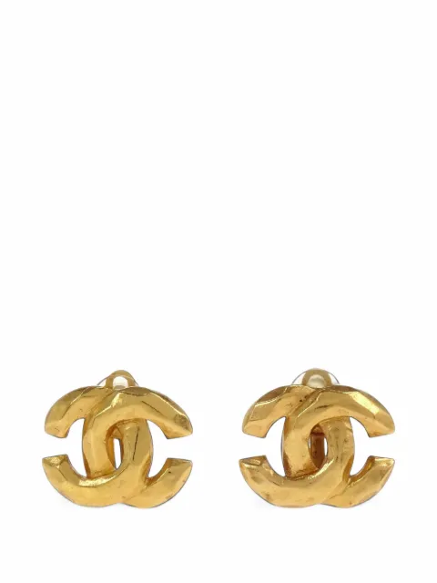 CHANEL Pre-Owned 1999 CC clip-on earrings