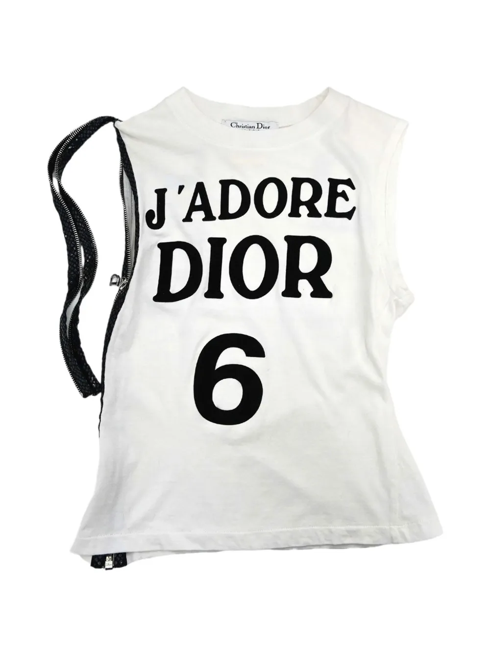 Christian Dior Pre-Owned 2001 J'Adore Dior zipper tank top - Weiß