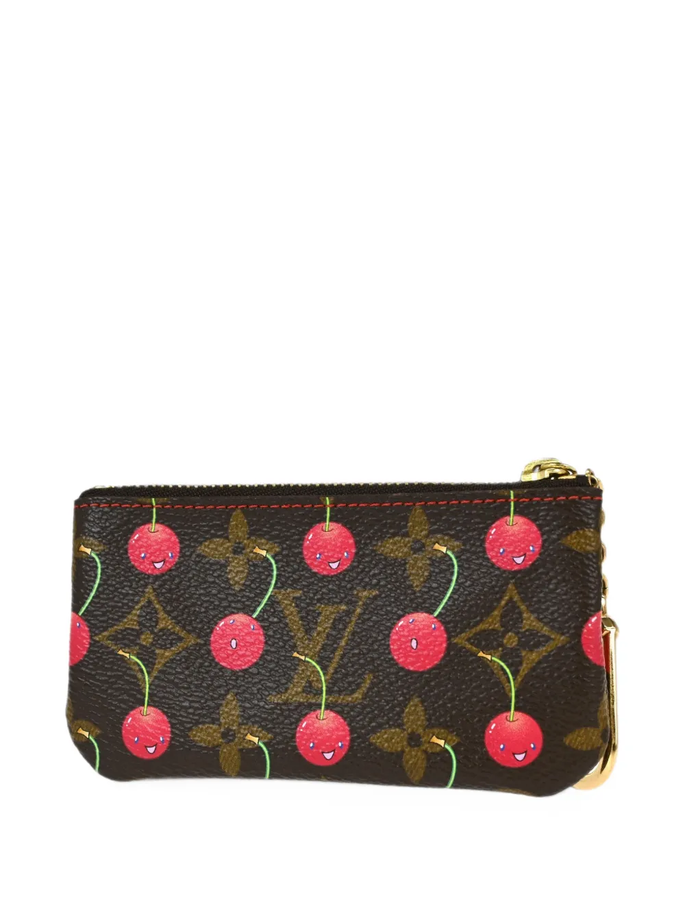 Louis Vuitton Pre-Owned Pochette Cles Monogram Cherry coin purse in Brown