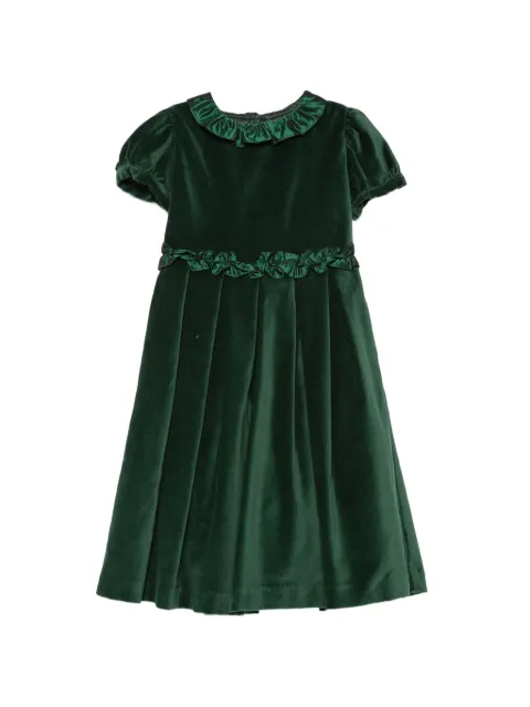 Mariella Ferrari ruffled velvet dress