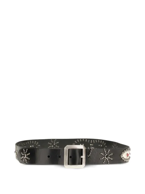 Htc Los Angeles American stud-embellished leather belt