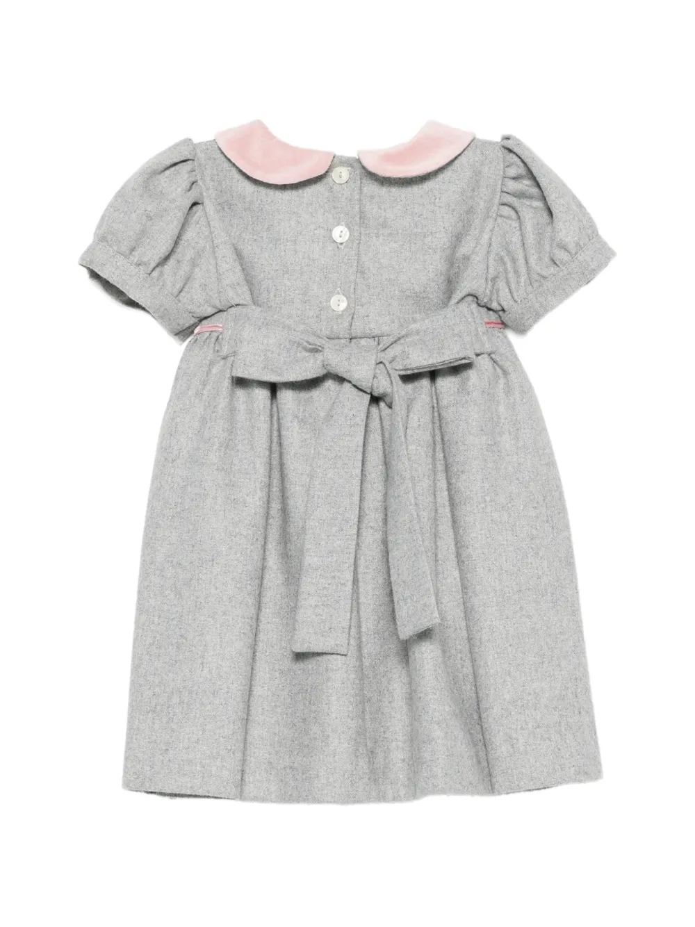 Mariella Ferrari FLOWER-embroidered dress Grijs