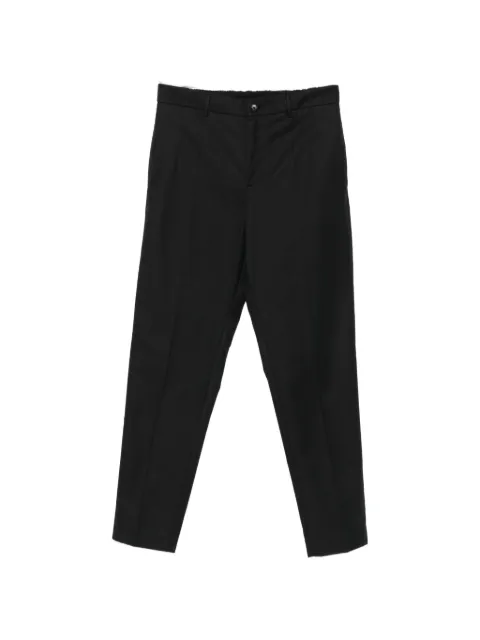 Moncler logo-patch straight-leg trousers