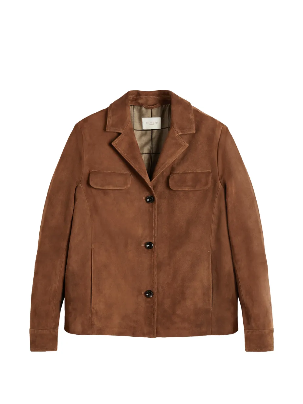 slowear Montedoro suede overshirt - Braun