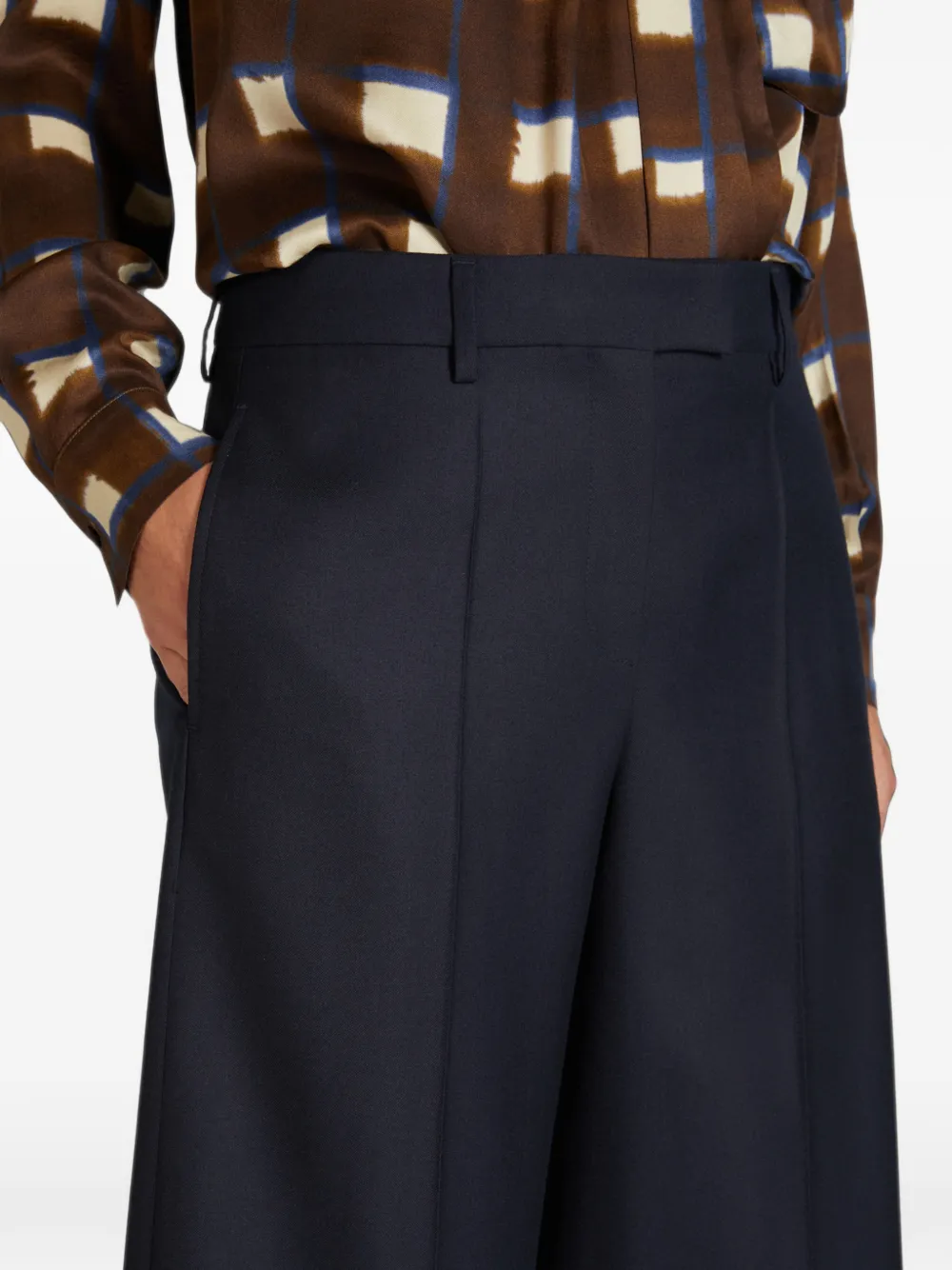 slowear Geplooide shorts Blauw