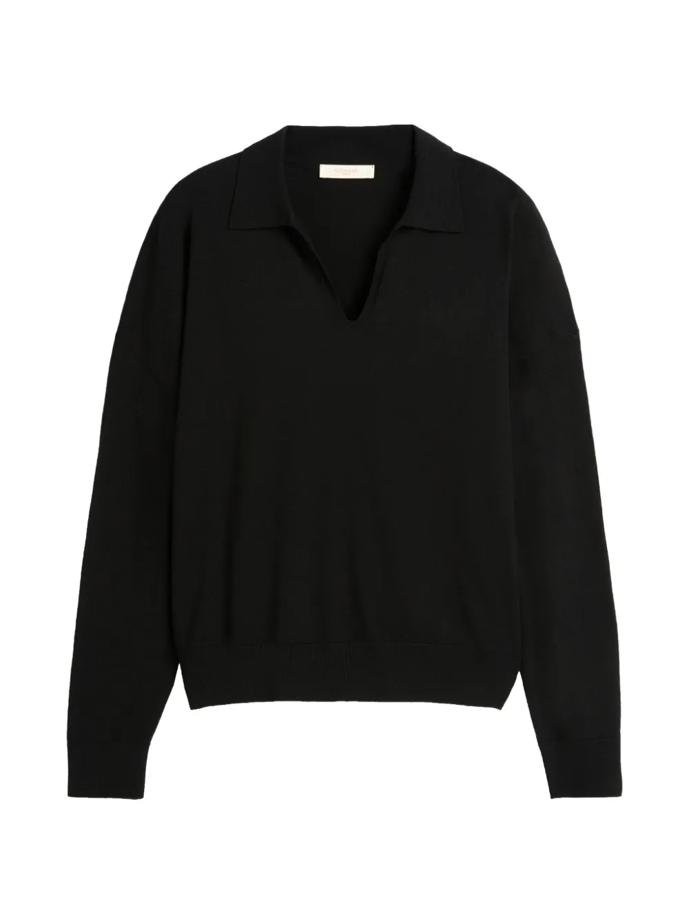 slowear V-neck polo shirt - Nero