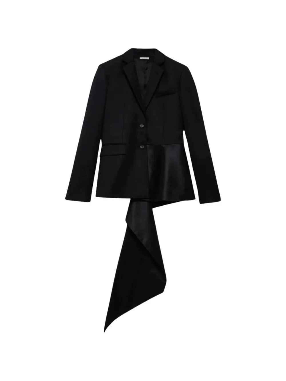 JW Anderson asymmetric draped blazer - Nero