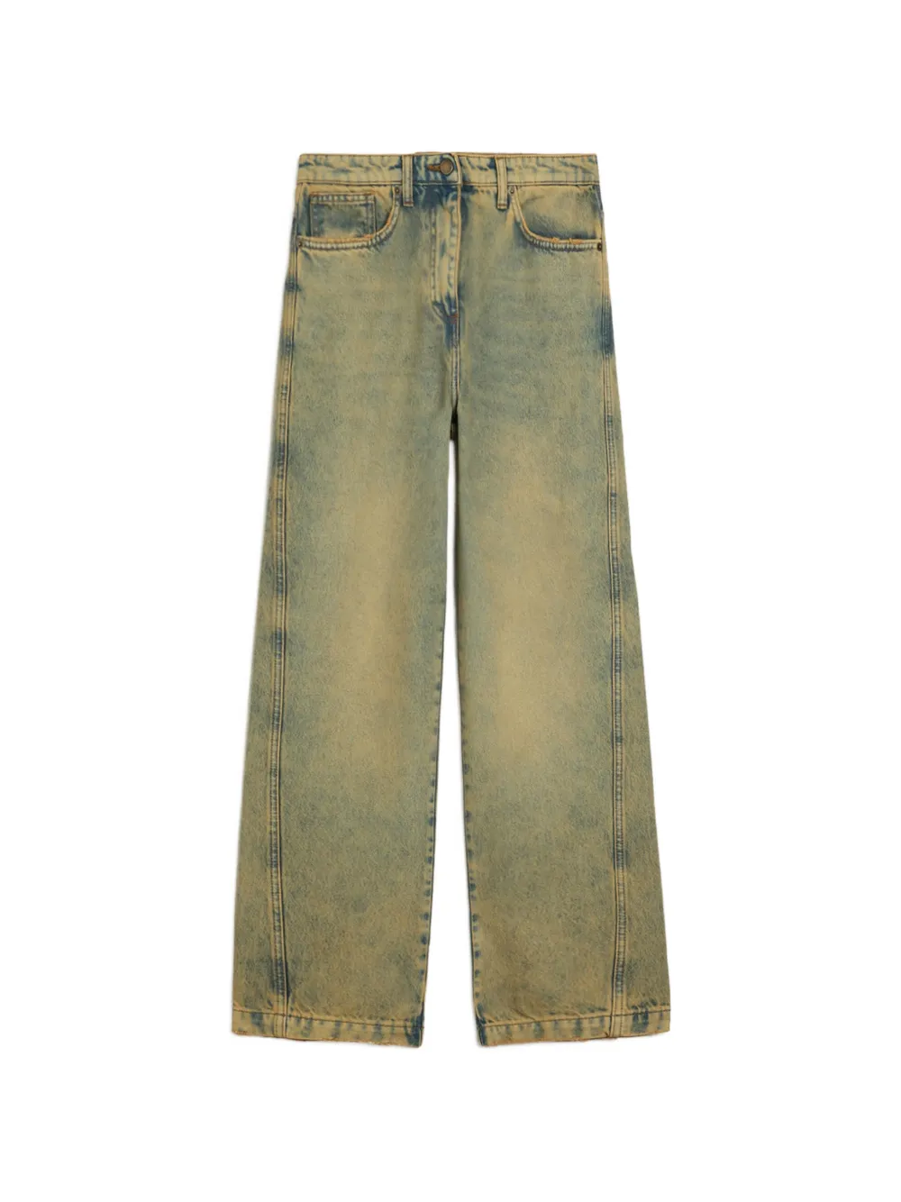 MOMONÌ Ivo dirty-wash jeans - Bleu