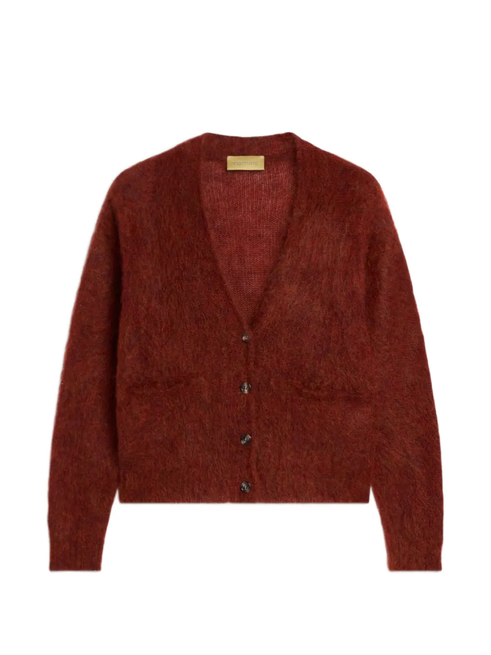 MOMONÌ Paride brushed cardigan - Rouge MOMONÌ Paride brushed cardigan - Rouge