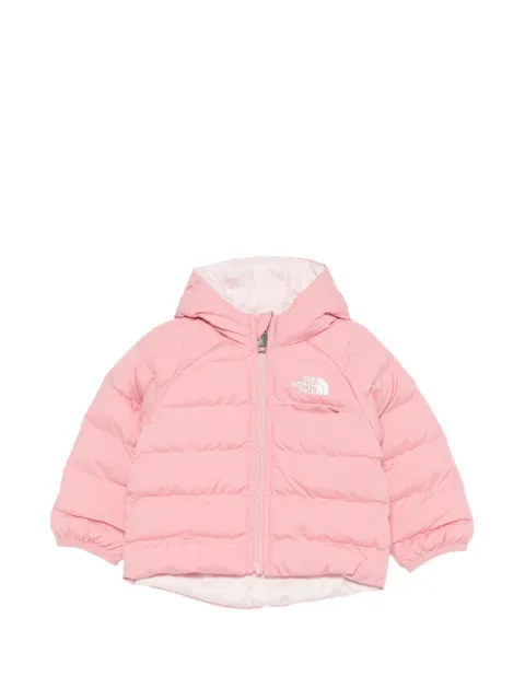 The North Face Kids logo-print reversible puffer jacket