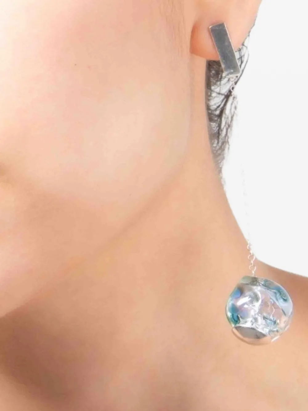SALVÁREA Soplo S drop-design earrings - Argento