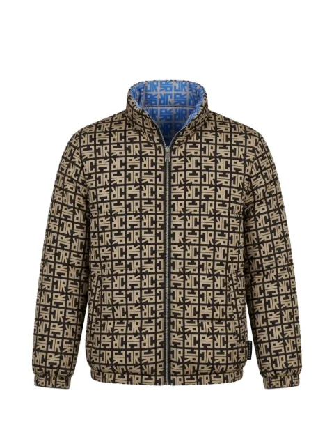 John Richmond Junior monogram-print reversible padded jacket
