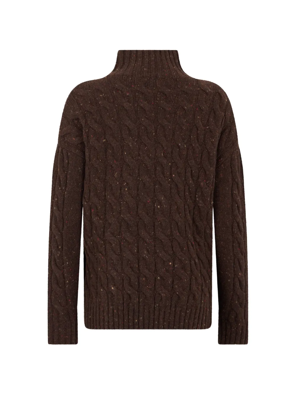 Max Mara cable-knit turtleneck sweater Bruin
