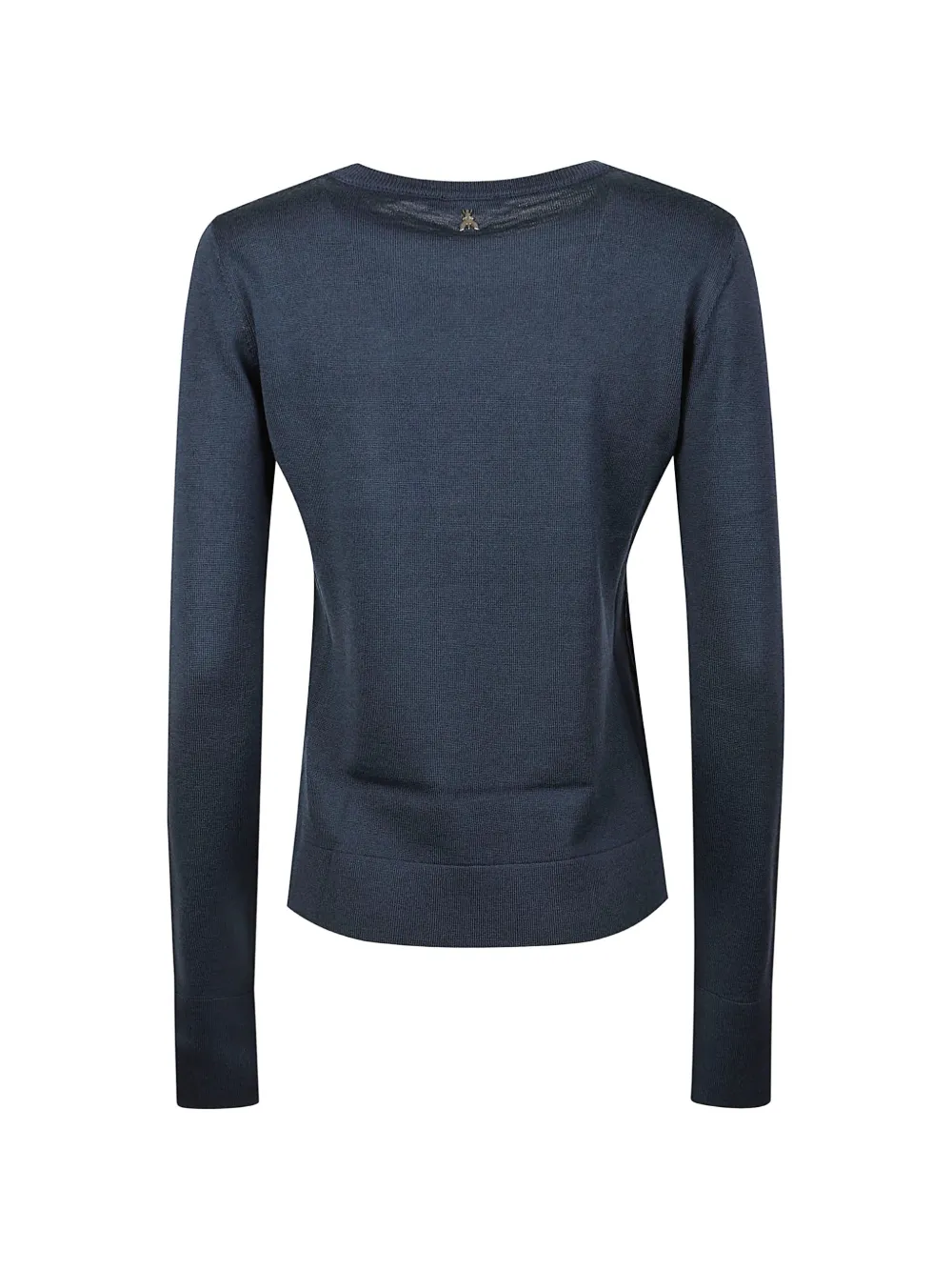 Patrizia Pepe fine-knit wool sweater Blauw