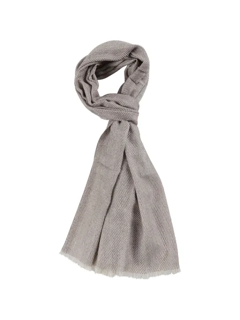 Altea herringbone-weave frayed scarf