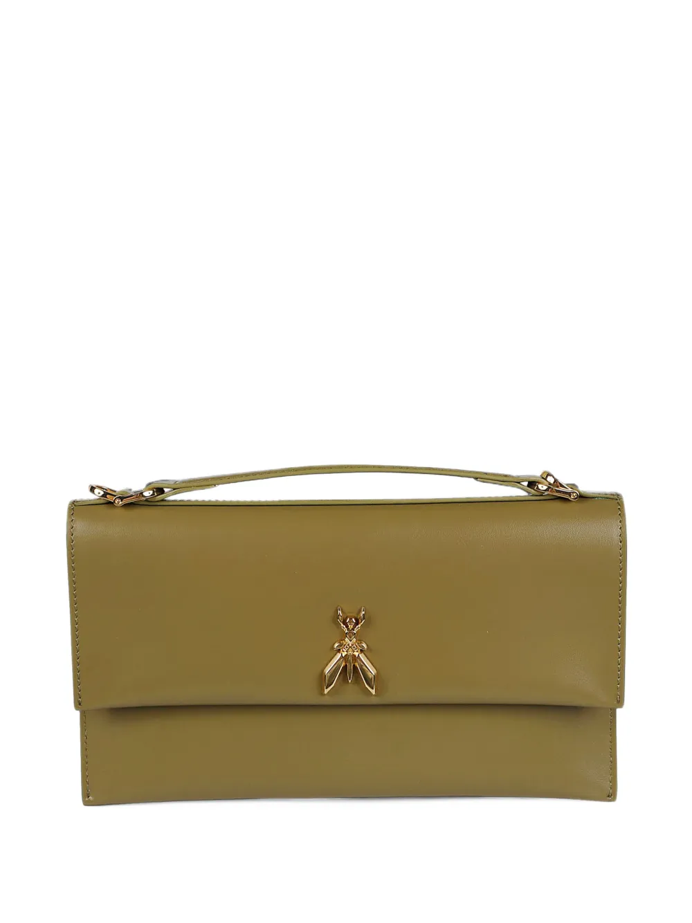 Patrizia Pepe Fly leather clutch bag - Verde