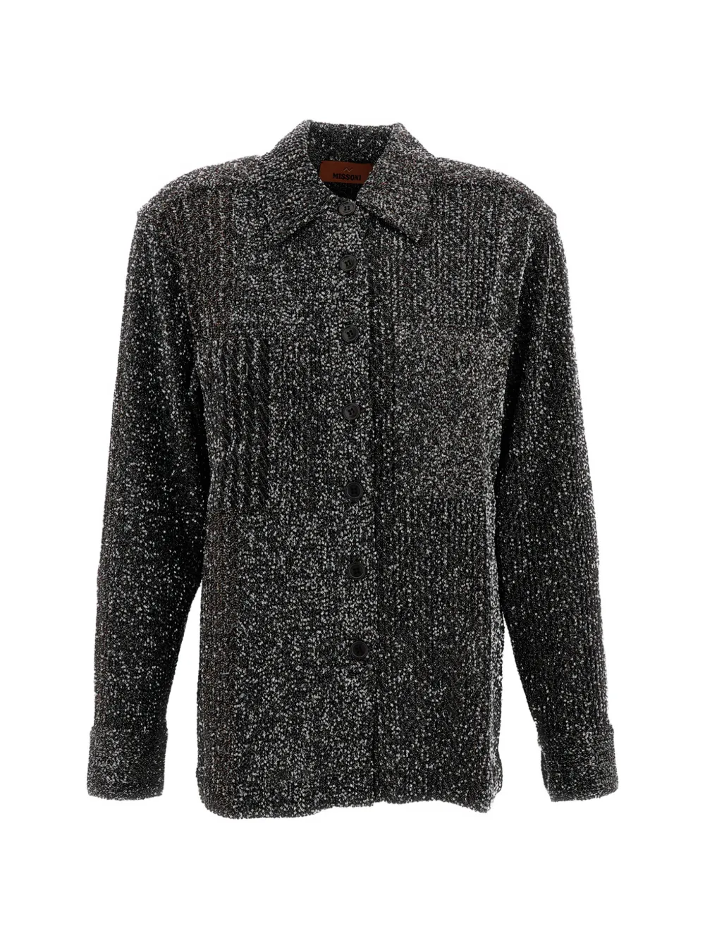 Missoni metallic-effect button-up shirt - Schwarz