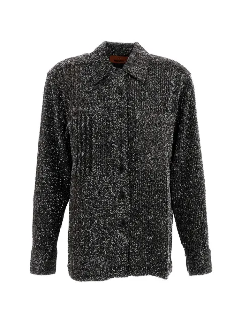 Missoni camisa con botones y efecto metalizado