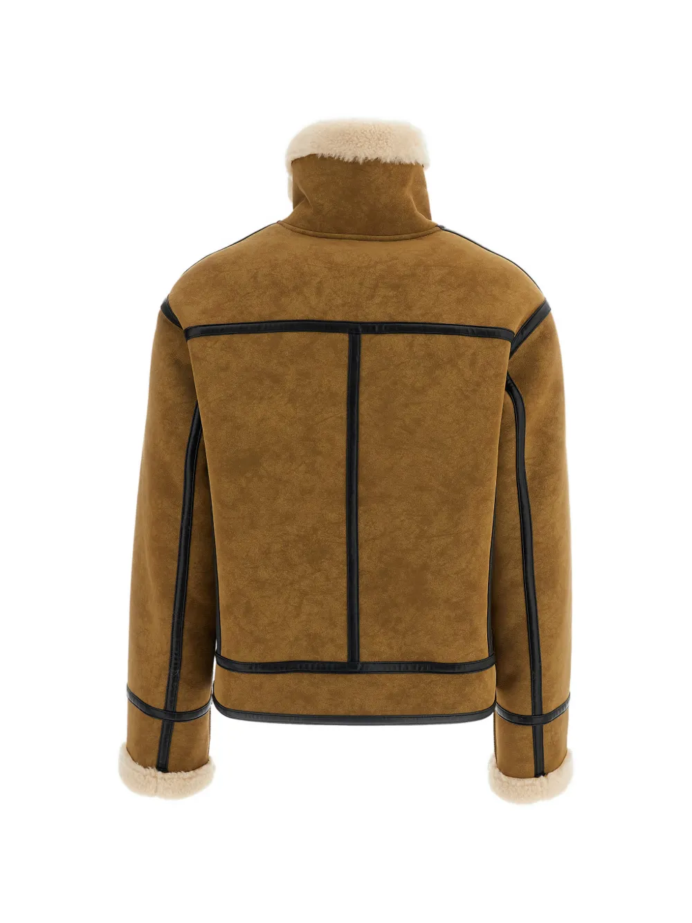 STAND STUDIO Dara faux-shearling-trimmed jacket Bruin