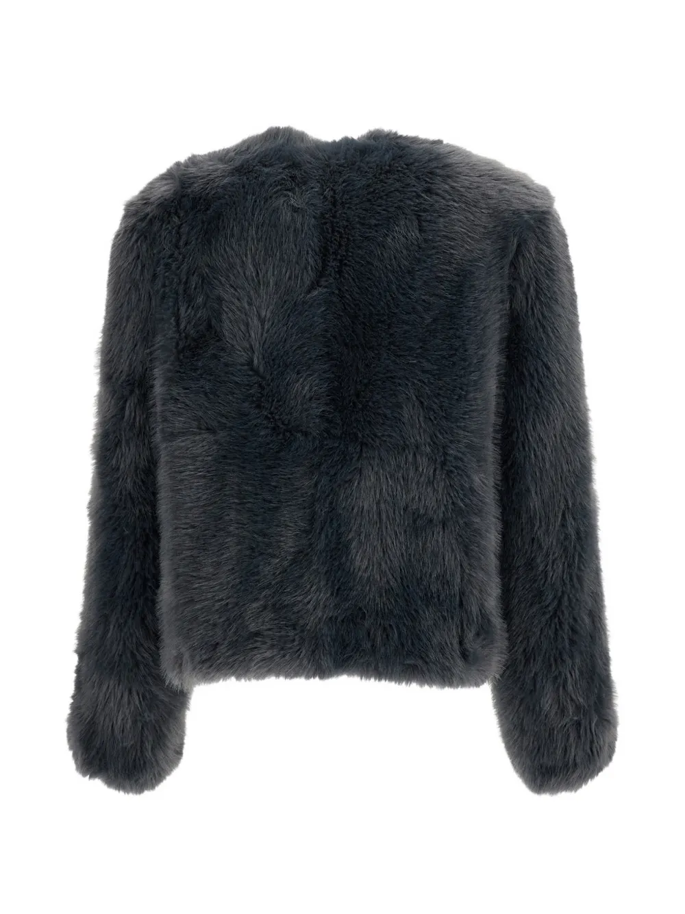 STAND STUDIO Halle faux-fur coat Blauw