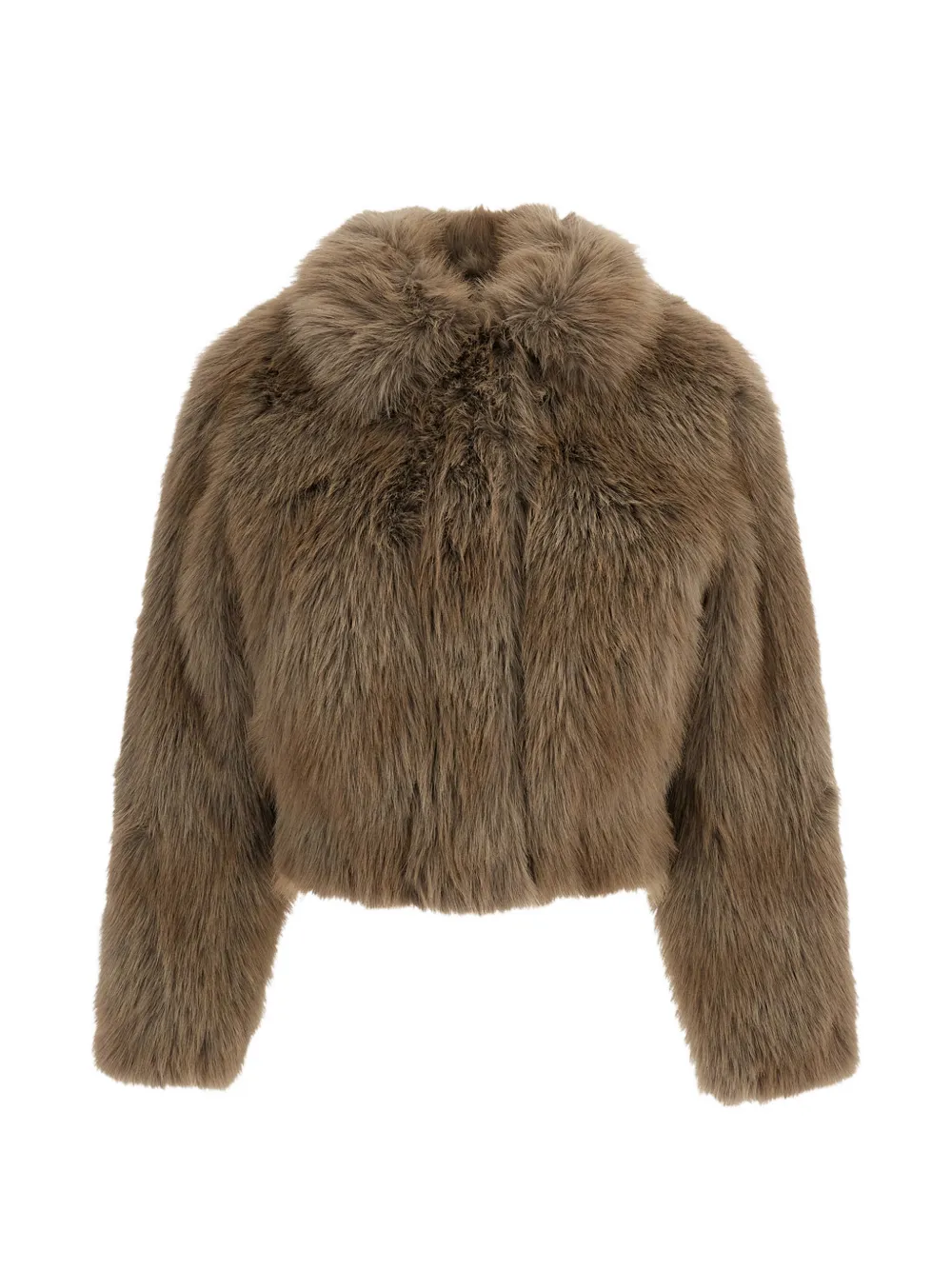 STAND STUDIO faux-fur cropped coat - Marrone