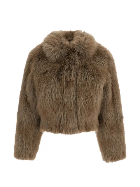 STAND STUDIO faux-fur cropped coat