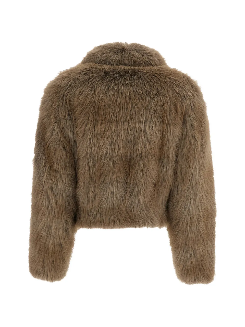 STAND STUDIO faux-fur cropped coat Bruin
