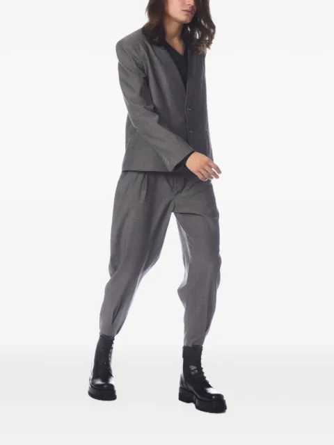 Tessitura Minimal lapelless blazer