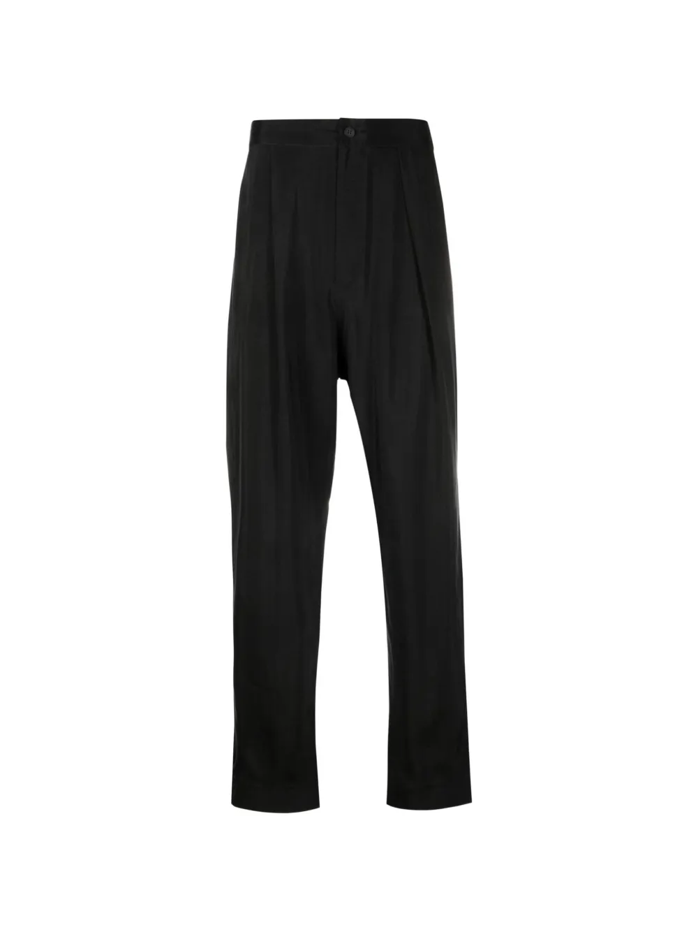 Tessitura tapered drop-crotch trousers