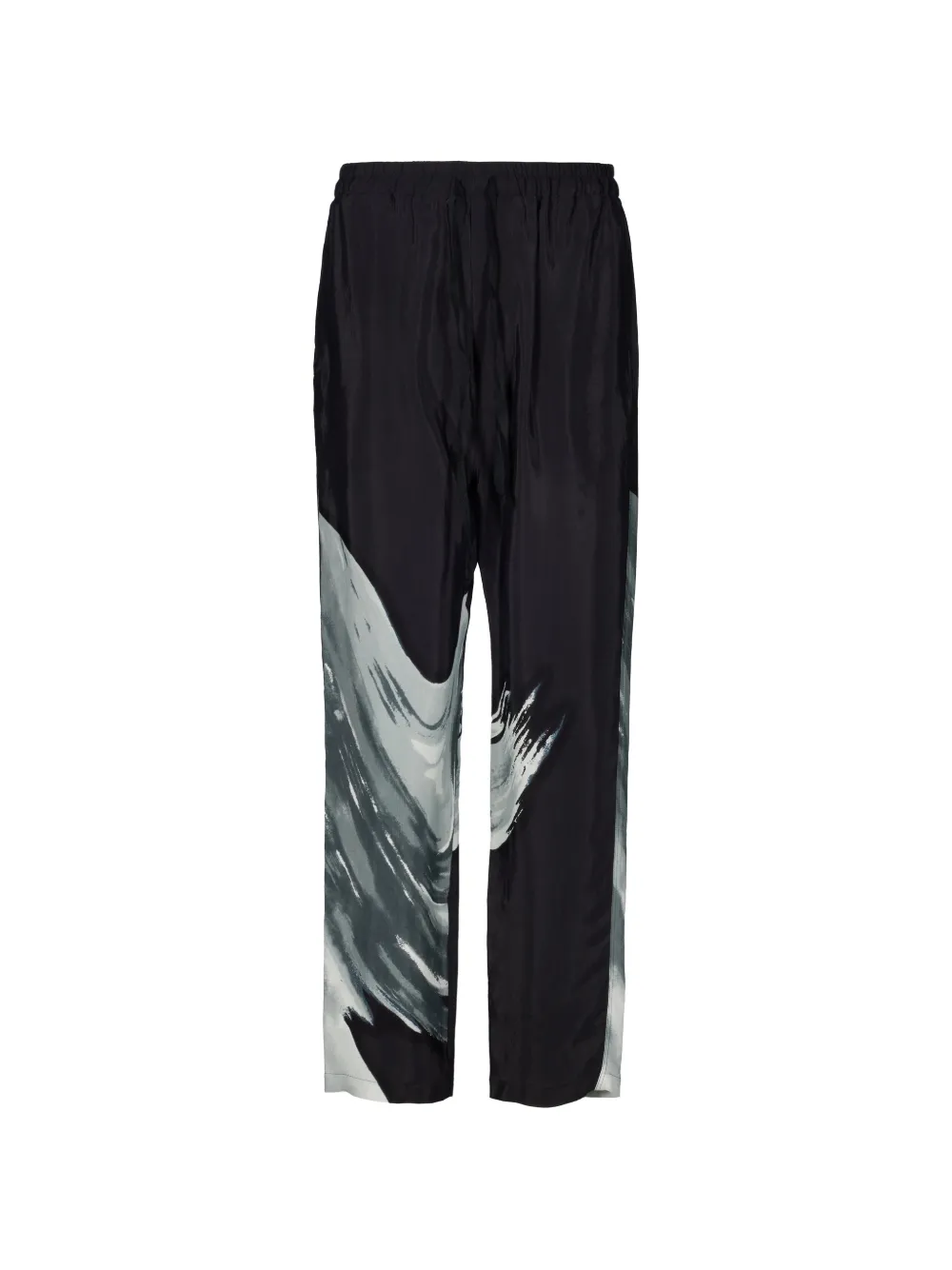 Tessitura monochrome-print straight trousers