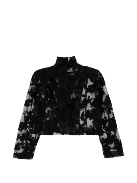 Tessitura Body Couture Roses organza cropped jacket