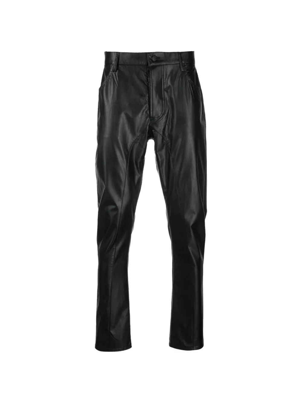 Tessitura Body Couture Rockies faux-leather trousers - Noir