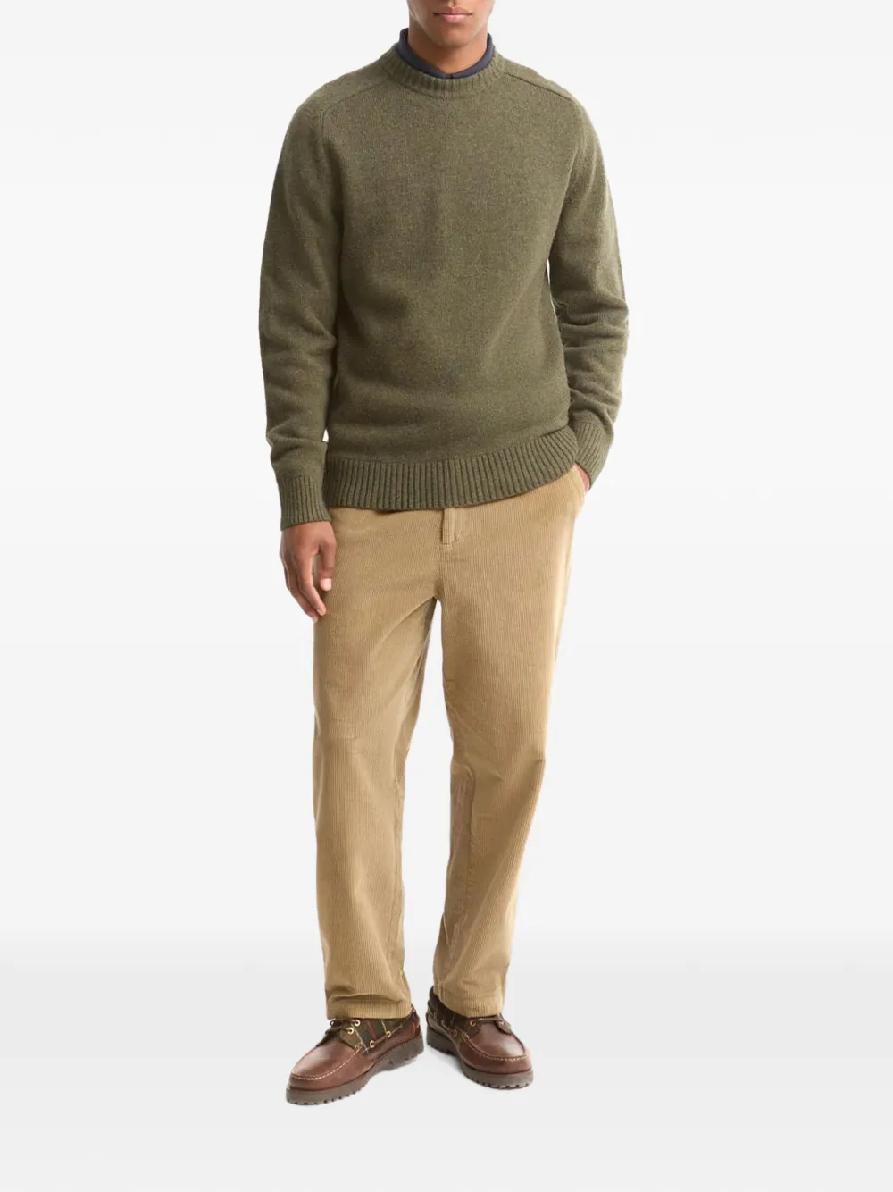 Barbour Newtown crew neck jumper Groen