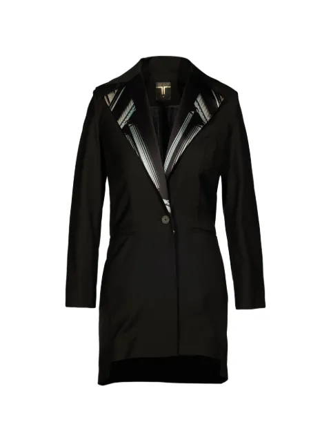 Tessitura The Column silk-lapel blazer