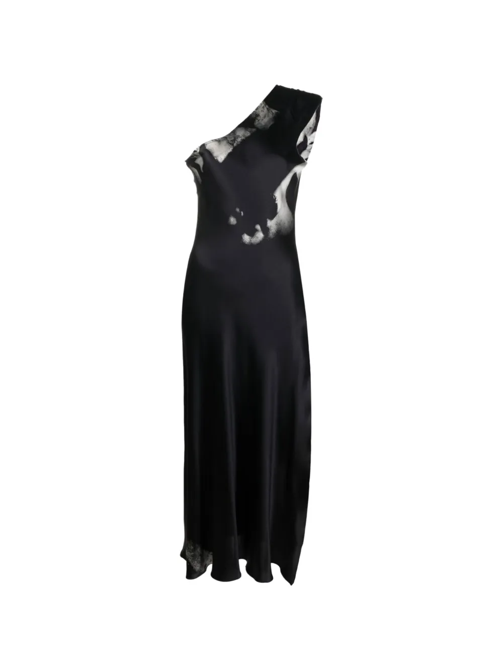 Tessitura one-shoulder midi dress