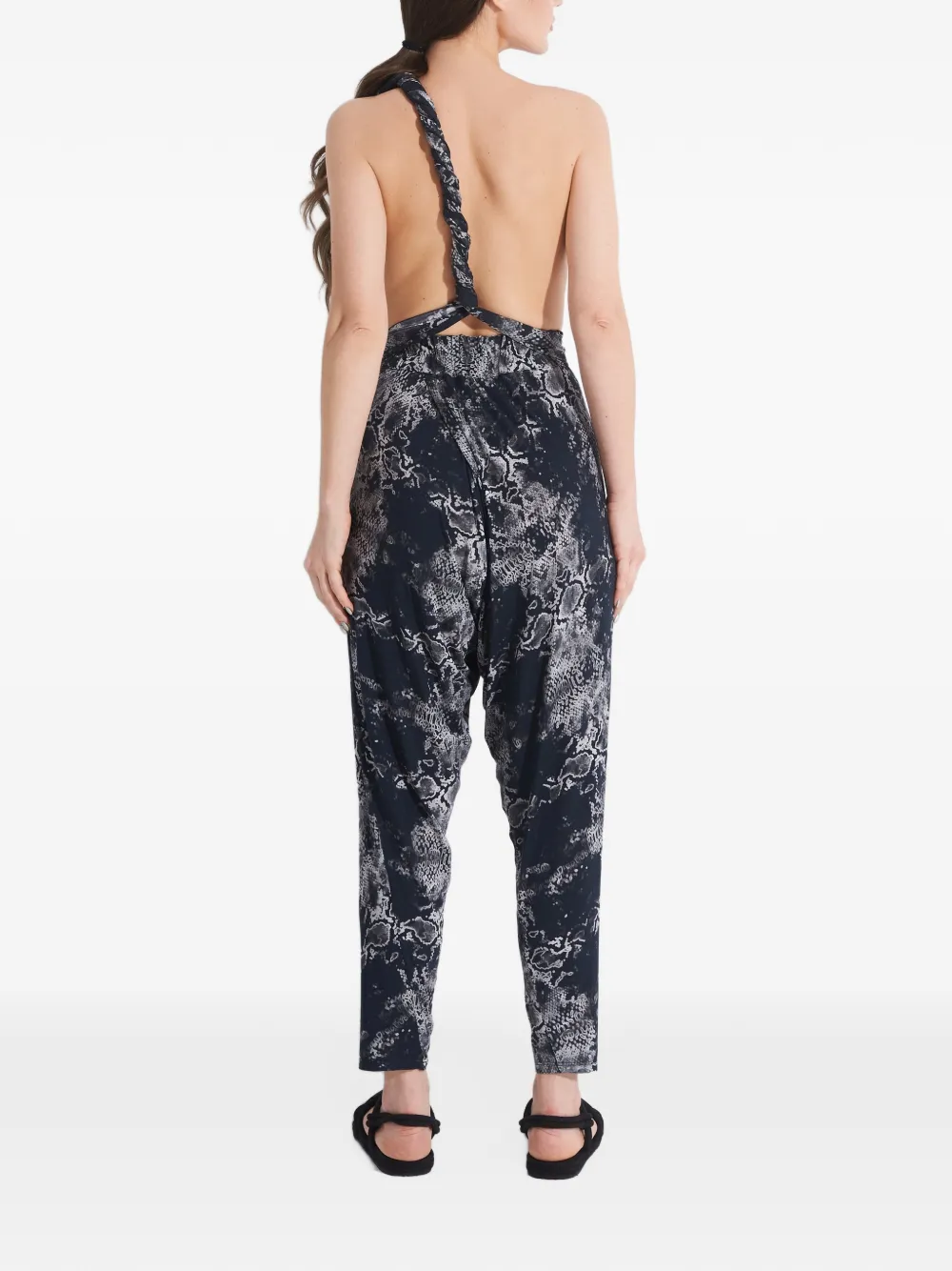 Tessitura Multiway jumpsuit met print Zwart