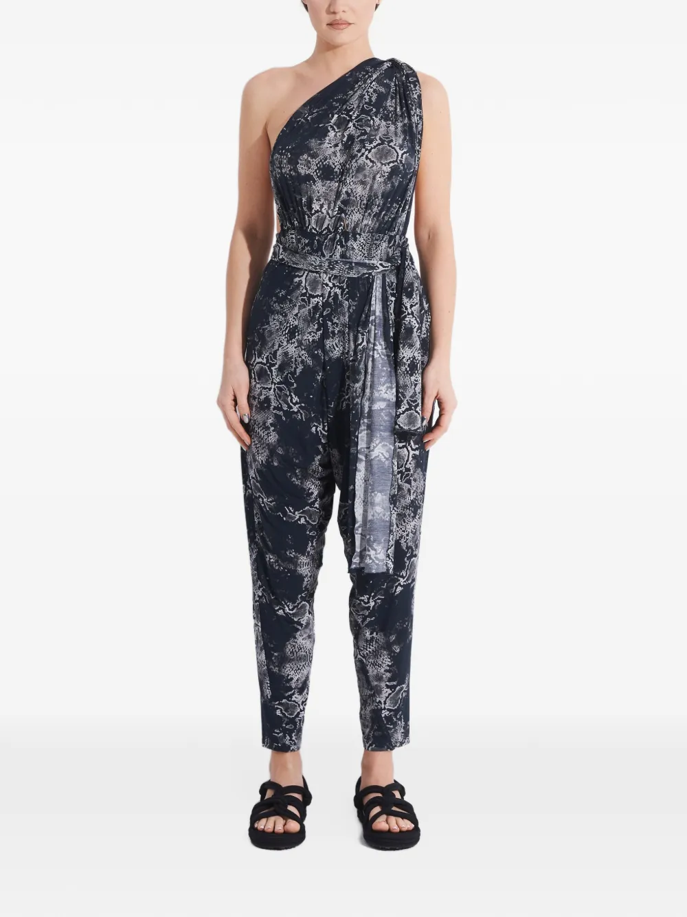 Tessitura Multiway jumpsuit met print Zwart