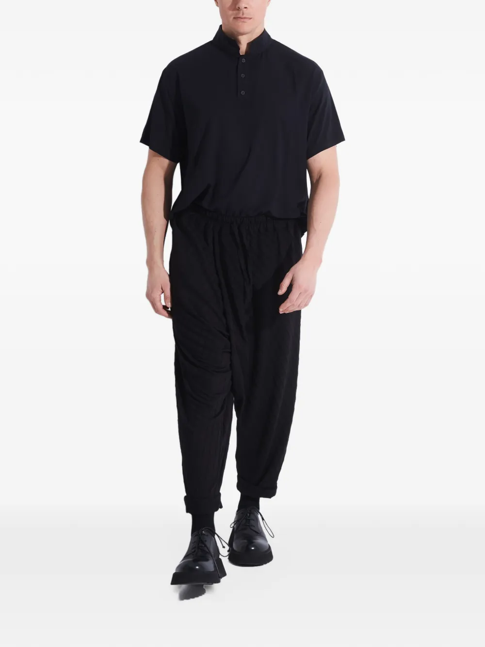 Tessitura Broek met trekkoord Zwart