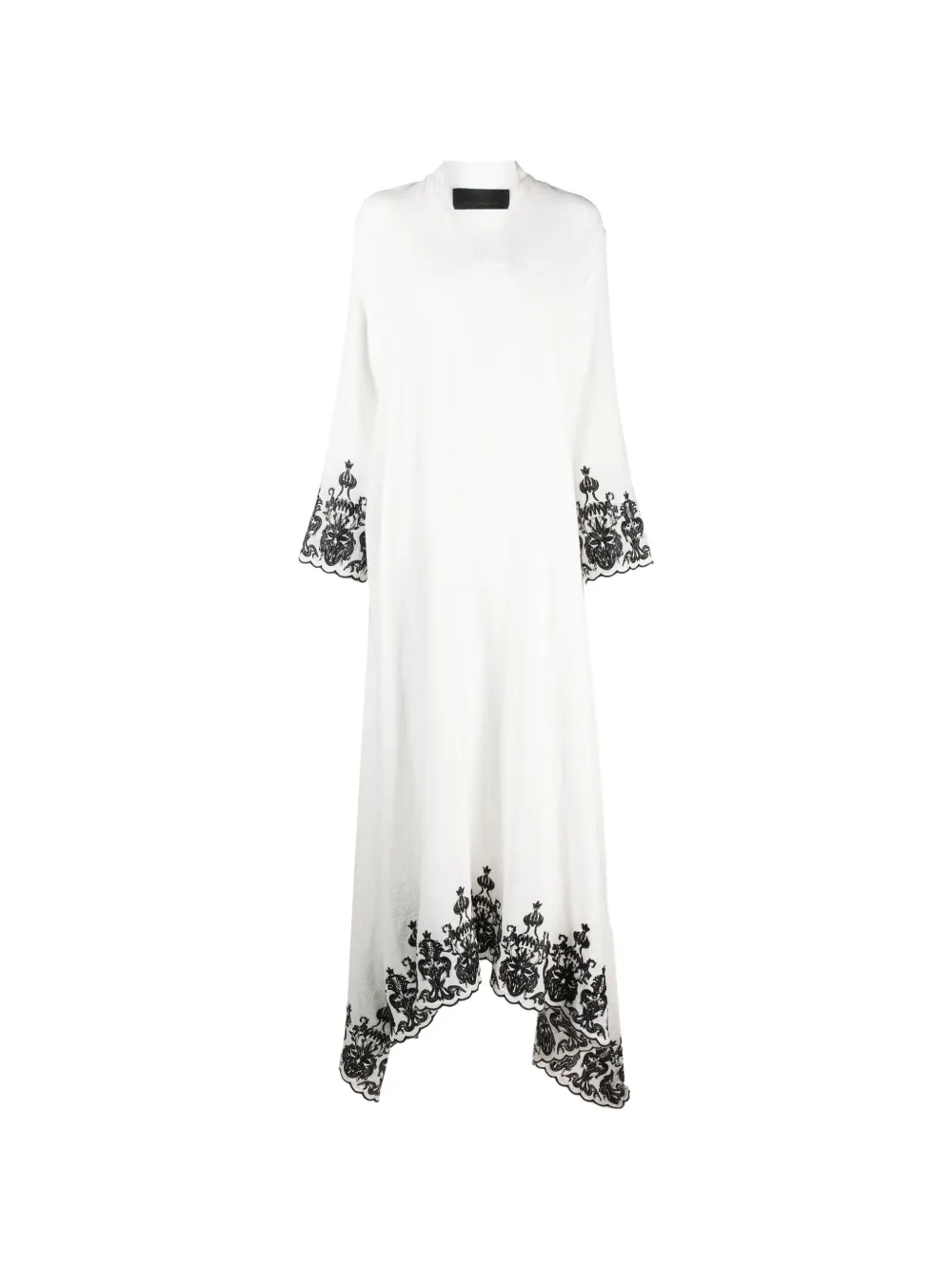 Tessitura embroidered maxi dress