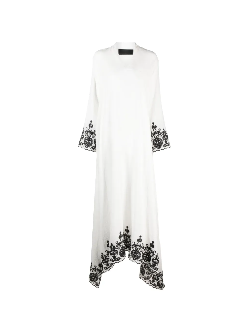 Tessitura Body Couture embroidered maxi dress - Bianco