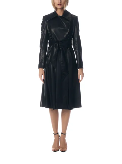 Tessitura Trenchcoat aus Faux-Leder
