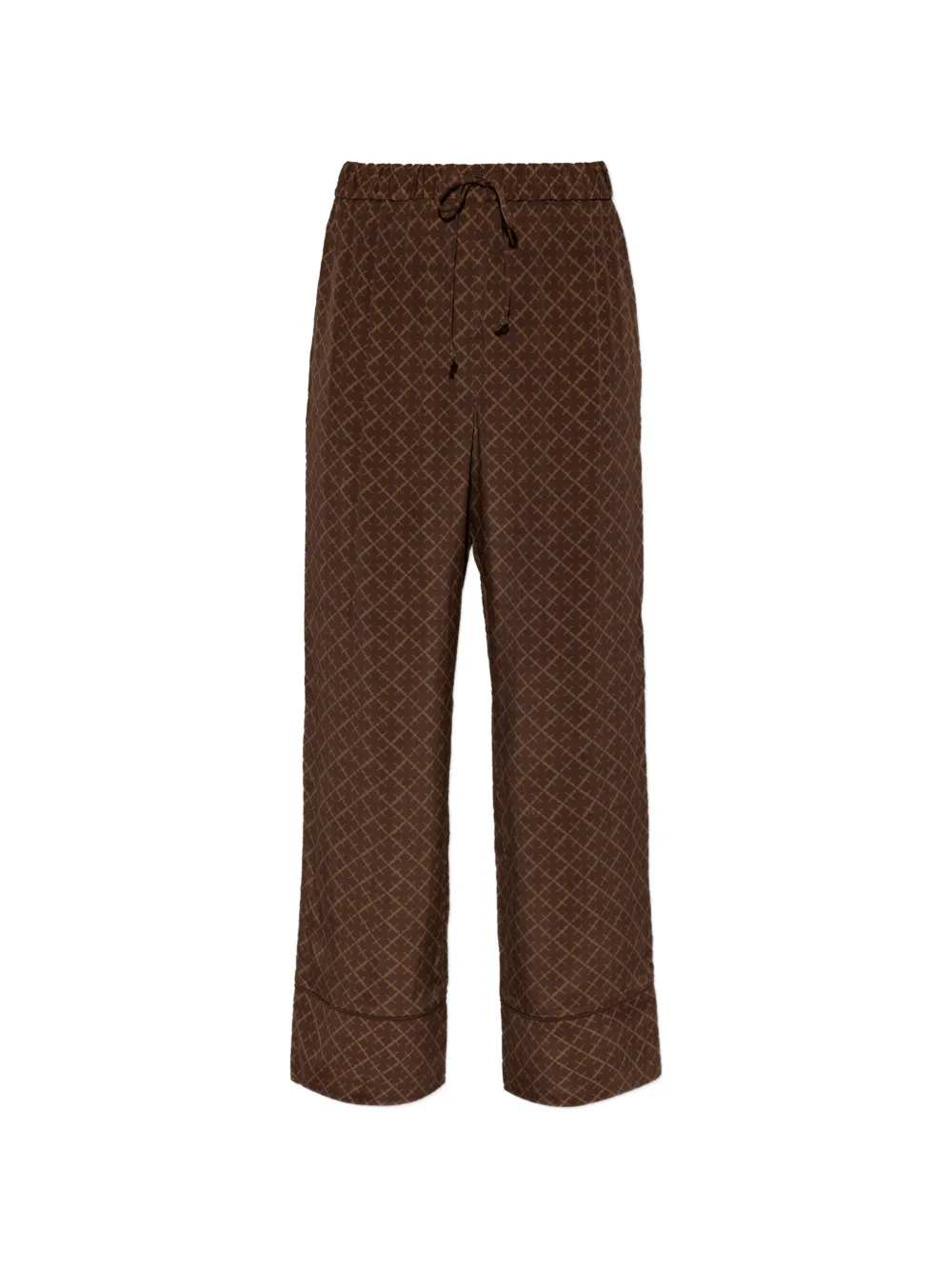 By Malene Birger pantalon Martha à motif monogrammé - Marron By Malene Birger pantalon Martha à motif monogrammé - Marron