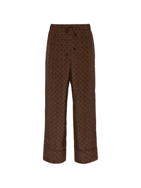 By Malene Birger Martha monogram-print trousers