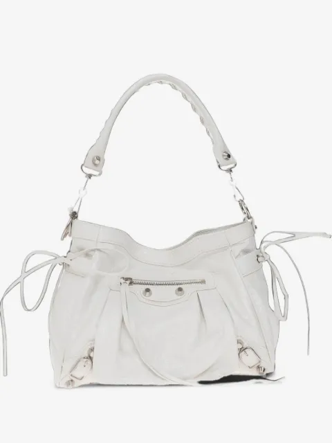 Le City bucket bag small in optic white