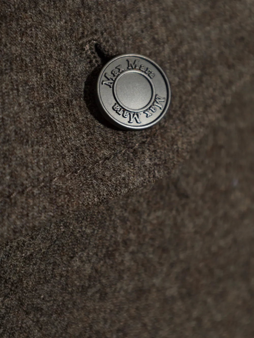 Max Mara Vilten wollen truckerjack Bruin