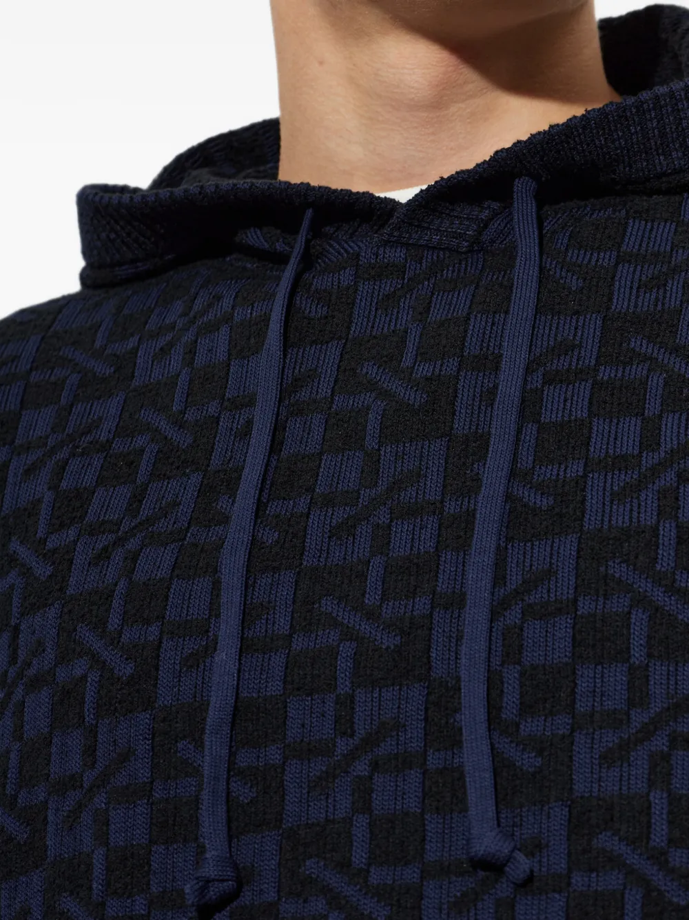 Kenzo gram hoodie met geometrisch patroon Blauw
