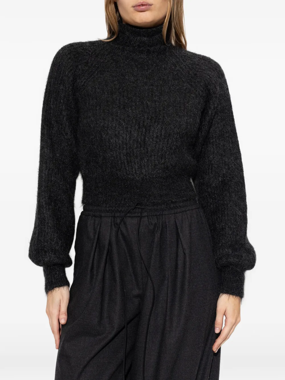 Max Mara Mélange mohair trui Grijs